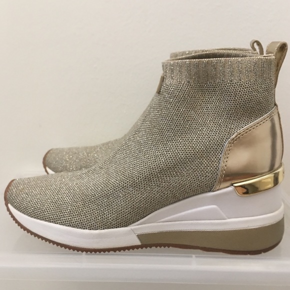Michael Kors Gold Dress Boots - Picture 1 of 5
